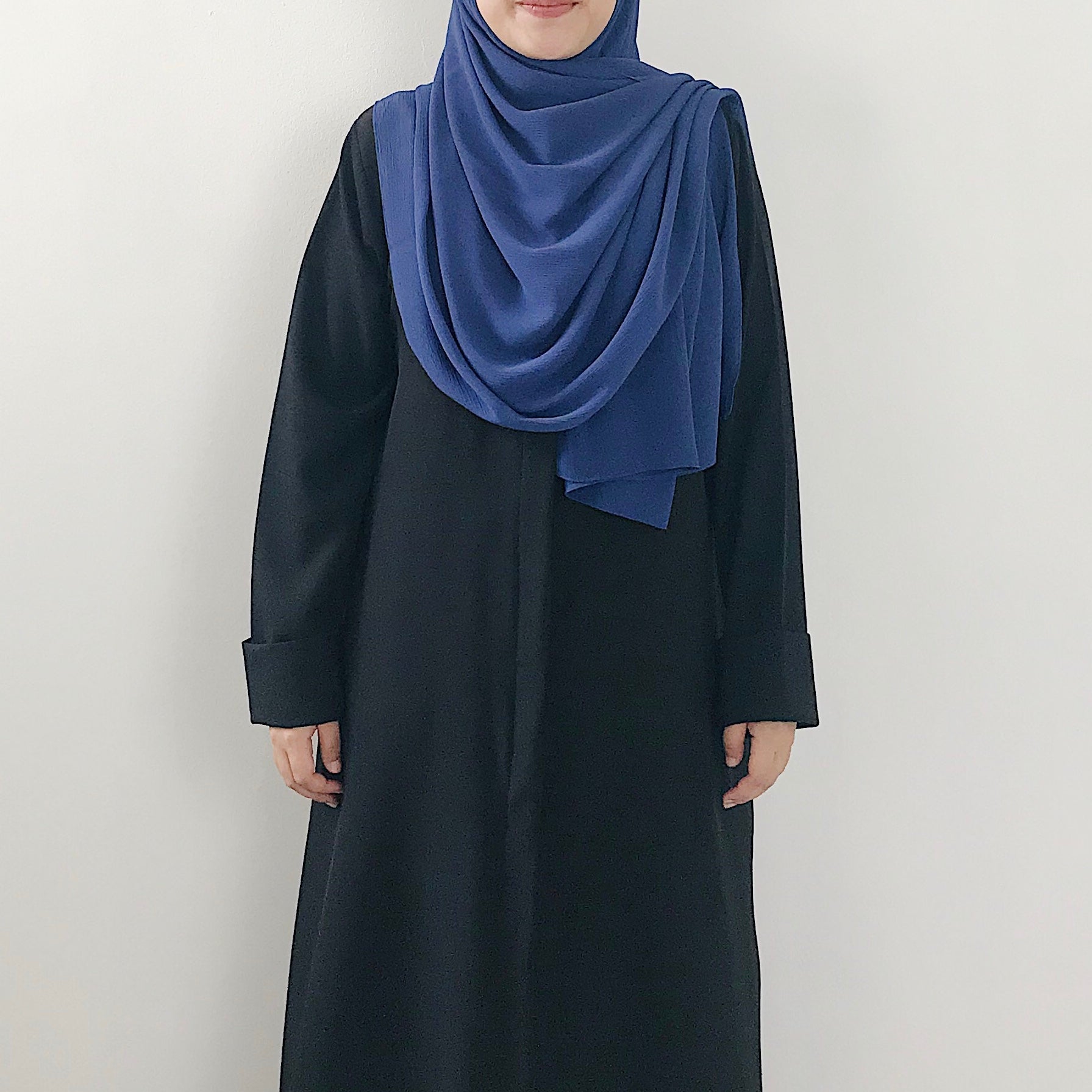 Textured Chiffon : Violet Blue