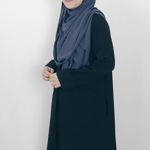 Korean Chiffon : Dark Grey