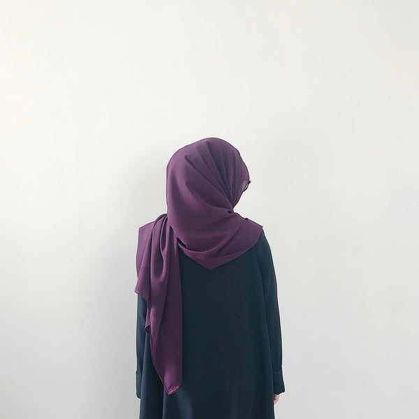 Textured Chiffon : Mulberry