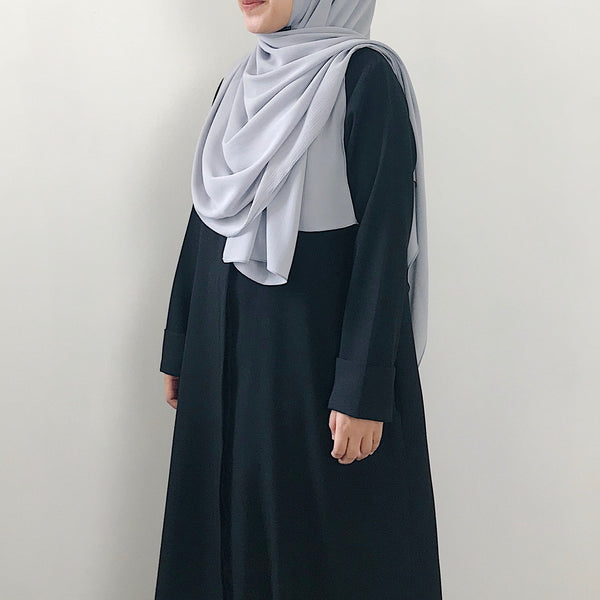 Textured Chiffon : Light Grey