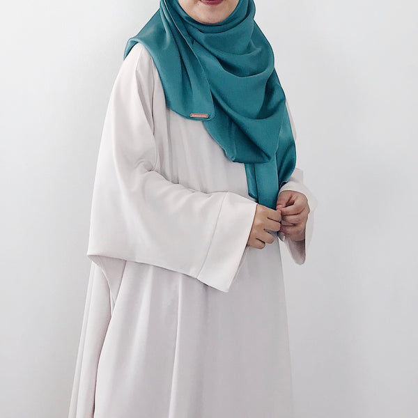 Satin Crepe : Turquoise