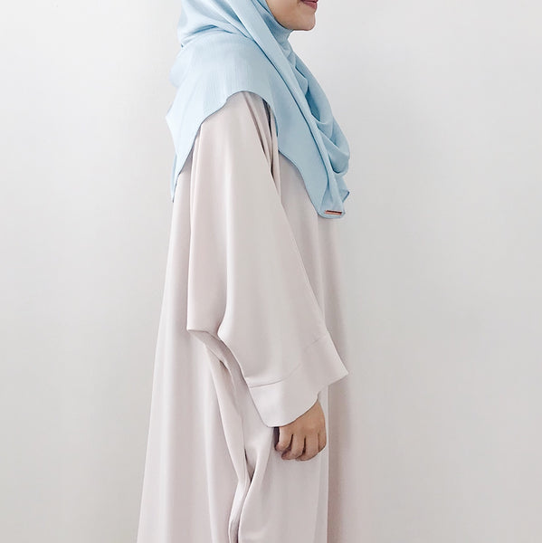 Textured Satin : Baby Blue