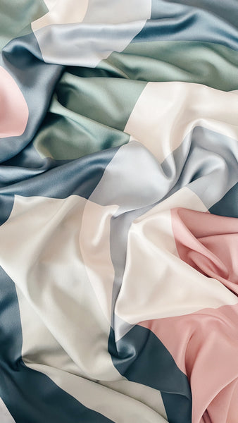 Printed : Abstract in Teal