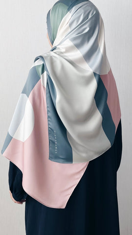 Printed : Abstract in Teal