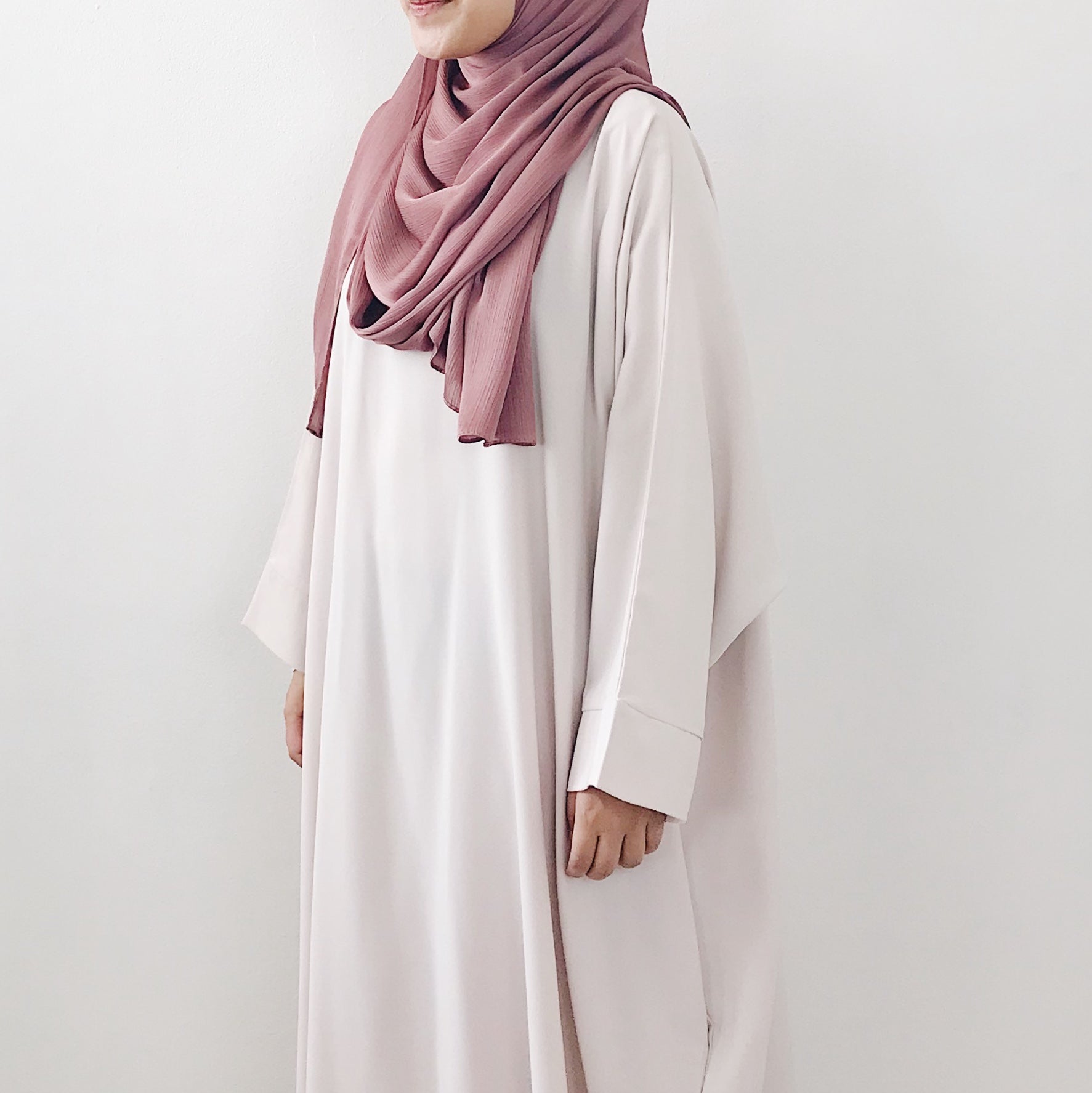 Textured Satin : Metallic Rose