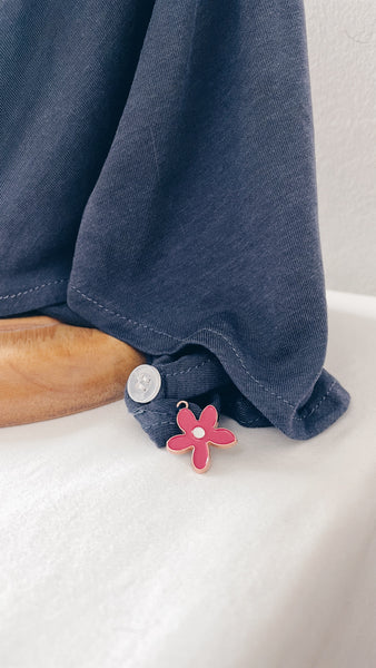 Button-Back : Blueberry