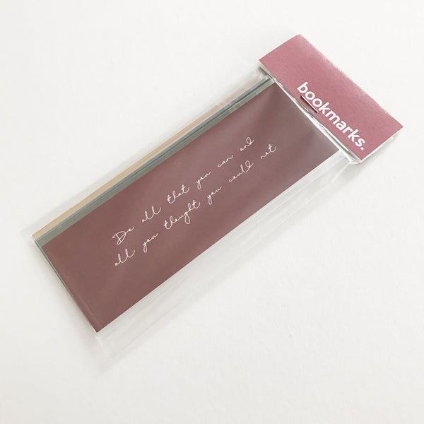 Bookmarks : Self-Motivation