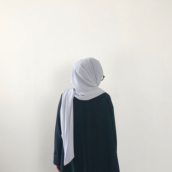 Textured Chiffon : Light Grey