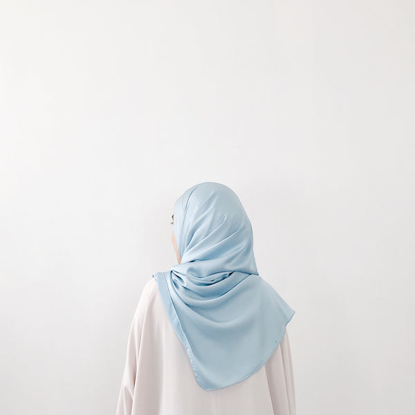 Textured Satin : Baby Blue