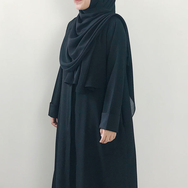 Textured Chiffon : Black