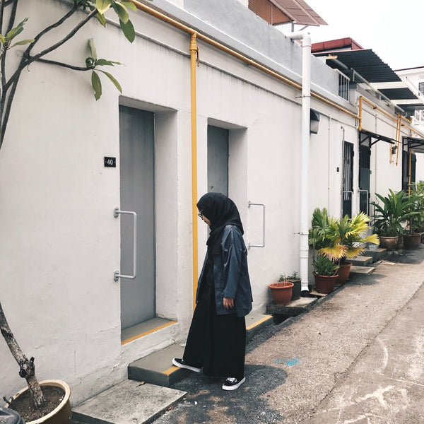 Oversized Cotton Cardigan : Graphite