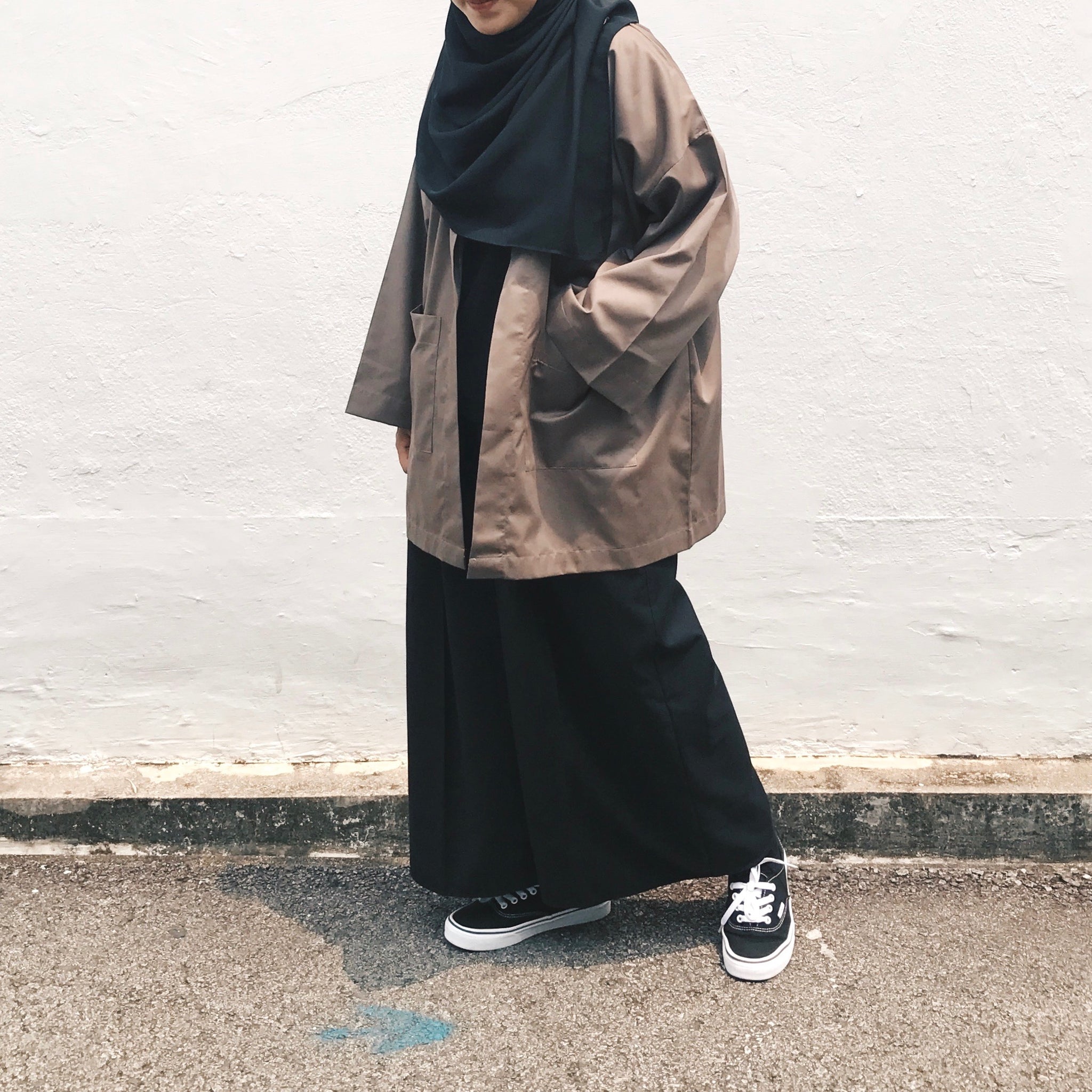 Oversized Cotton Cardigan : Oak