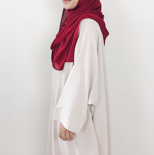 Textured Satin : Red