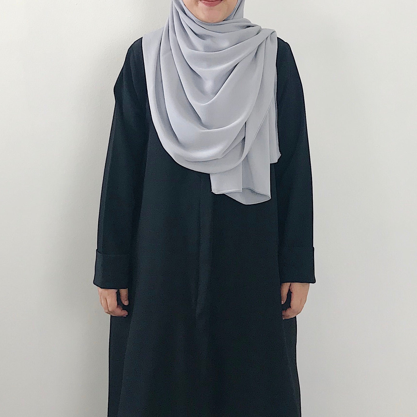 Textured Chiffon : Light Grey