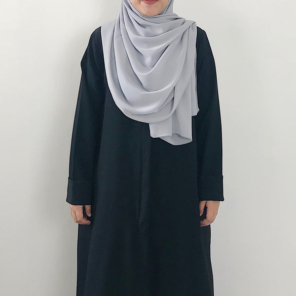 Textured Chiffon : Light Grey