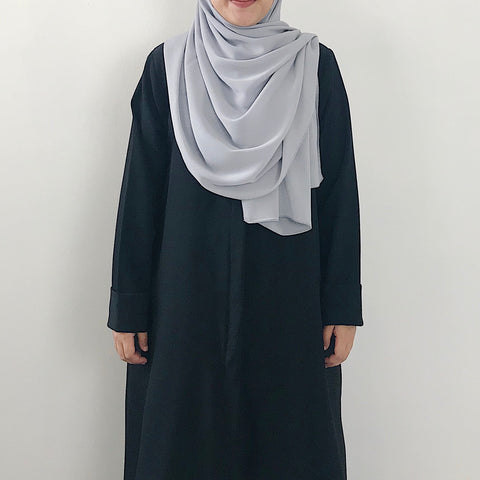 Textured Chiffon : Light Grey