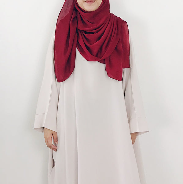 Textured Satin : Red