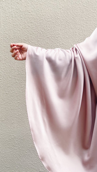 Satin Silk Telekung : Blush