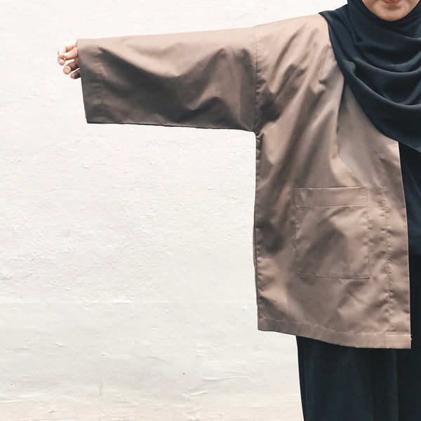 Oversized Cotton Cardigan : Oak