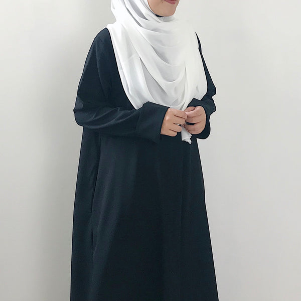 Textured Chiffon : White