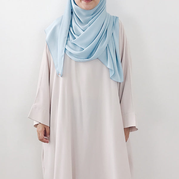 Textured Satin : Baby Blue