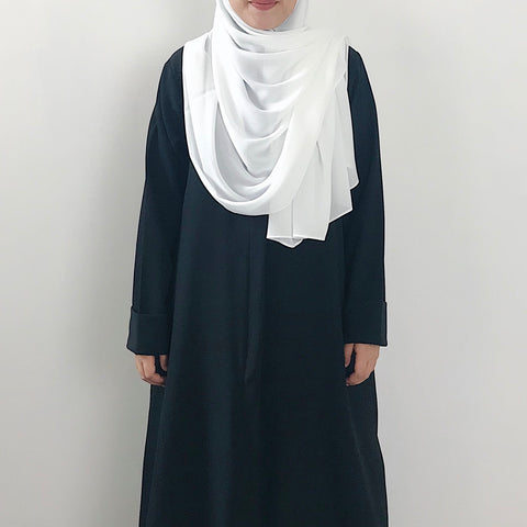 Textured Chiffon : White