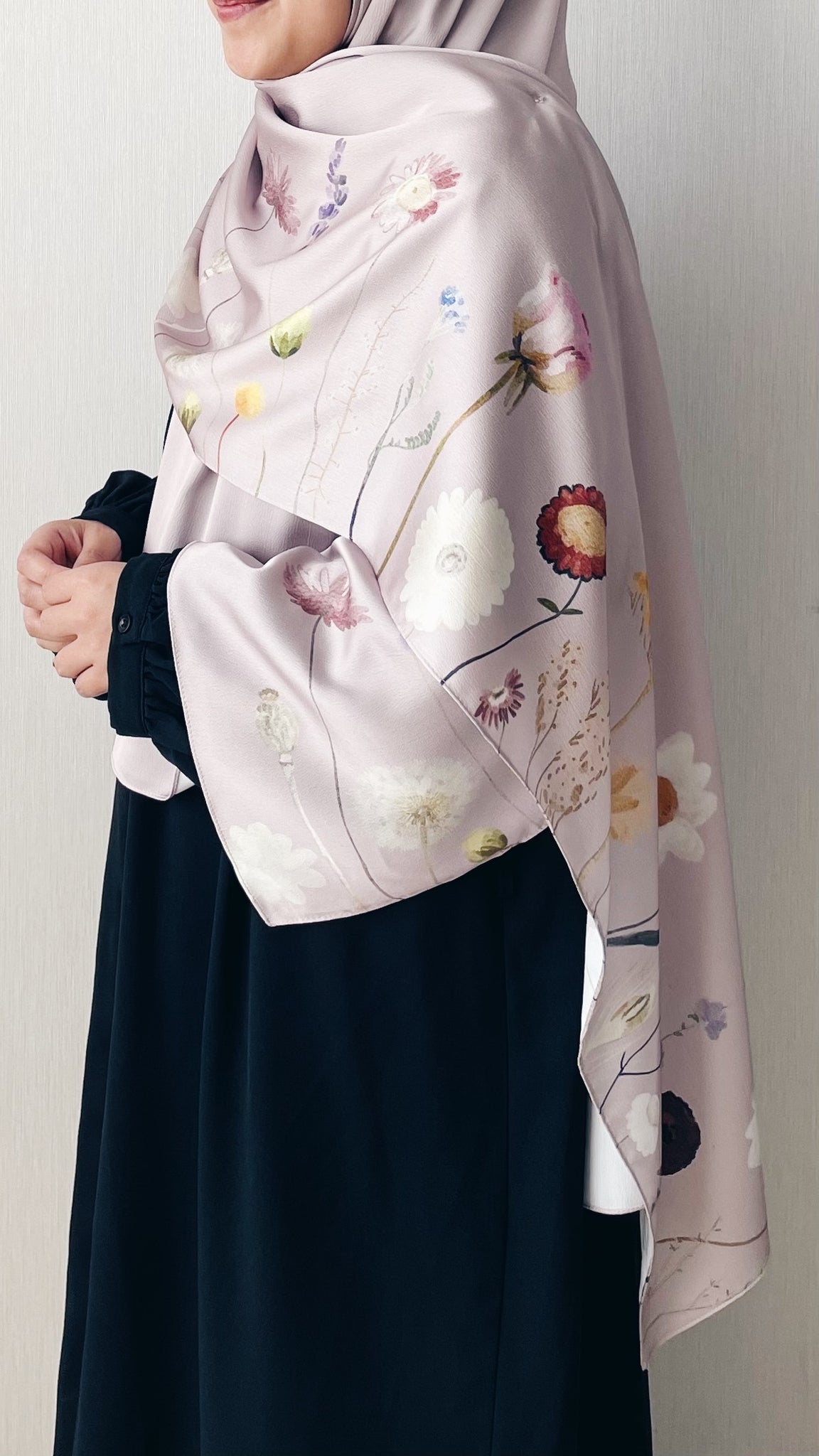 Printed : Border in Powder Pink