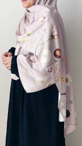 Printed : Border in Powder Pink