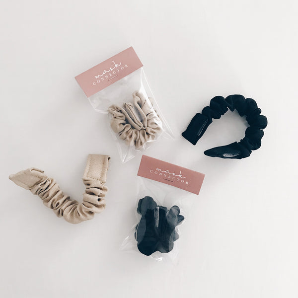 Mask Connector Set : Black & Latte