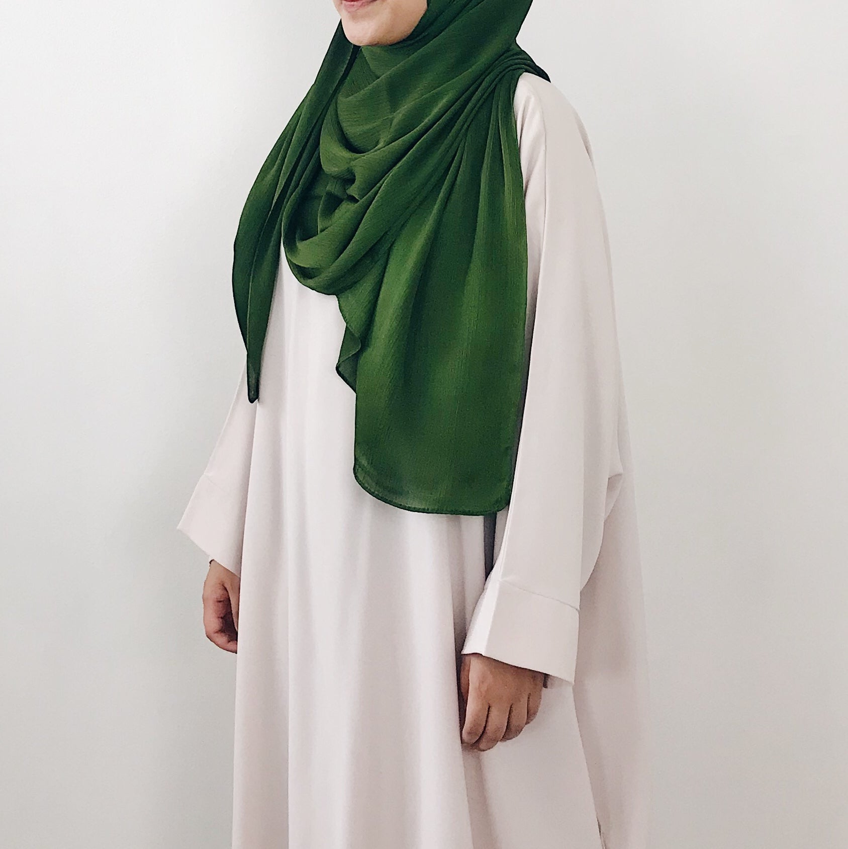 Textured Satin : Green