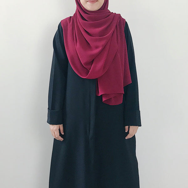 Textured Chiffon : Scarlet