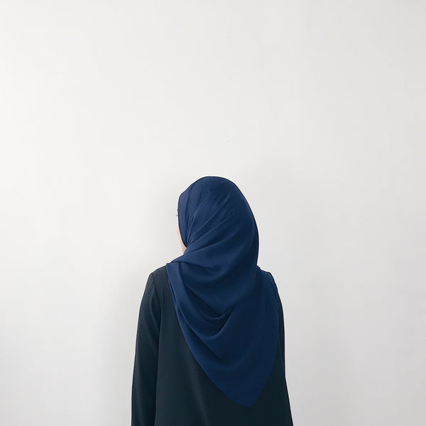 Korean Chiffon : Navy
