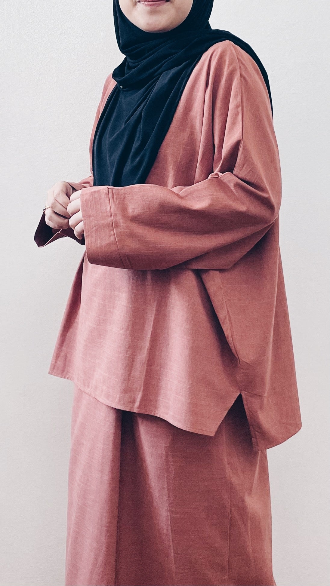 Santai Top & Skirt : Terracotta