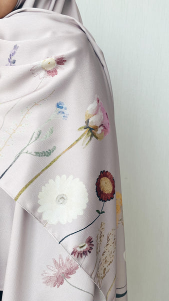 Printed : Border in Powder Pink