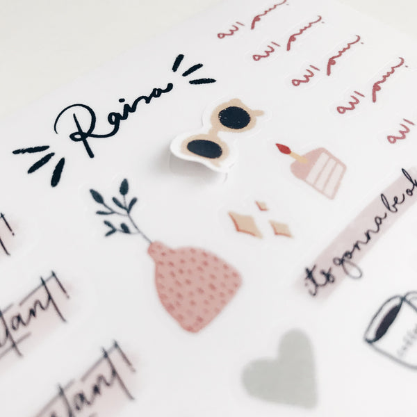 A6 Sticker Sheet : Journal