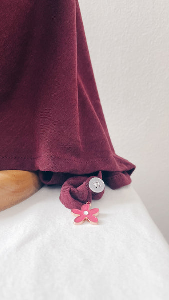 Button-Back : Cherry