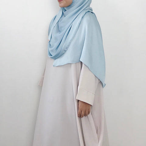 Textured Satin : Baby Blue