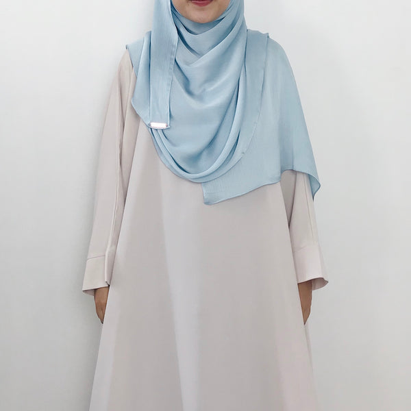 Textured Satin : Baby Blue