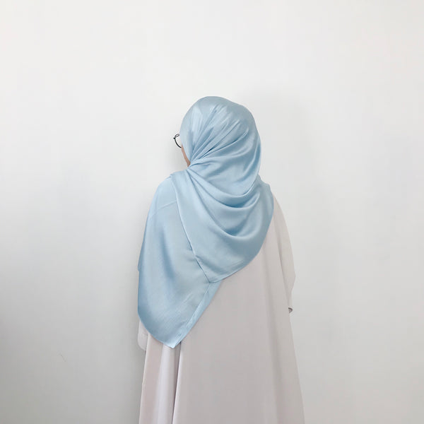 Textured Satin : Baby Blue