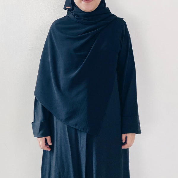 Tie-Back Shawl : Black