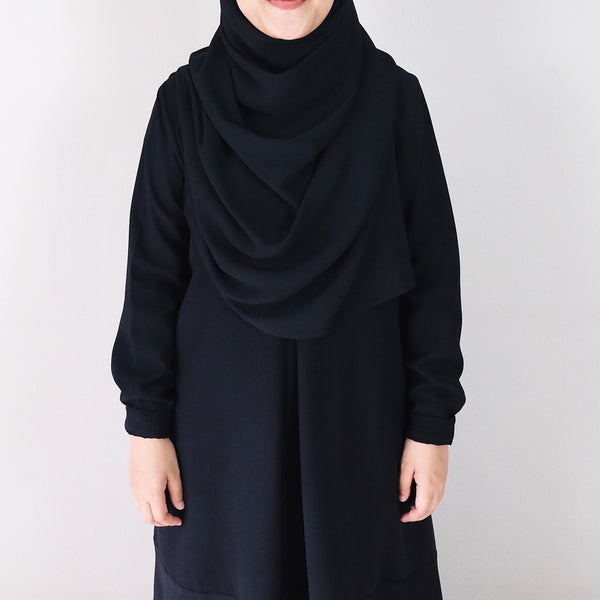 Textured Chiffon : Black