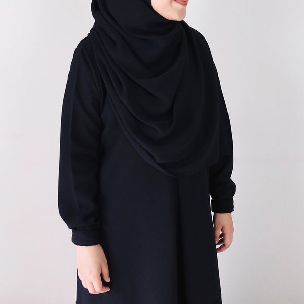 Textured Chiffon : Black