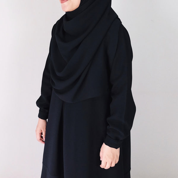 Textured Chiffon : Black