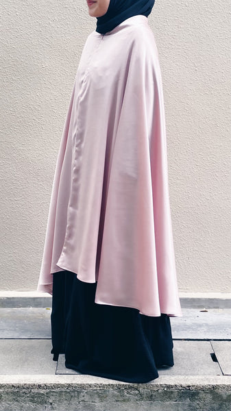 Satin Silk Telekung : Blush