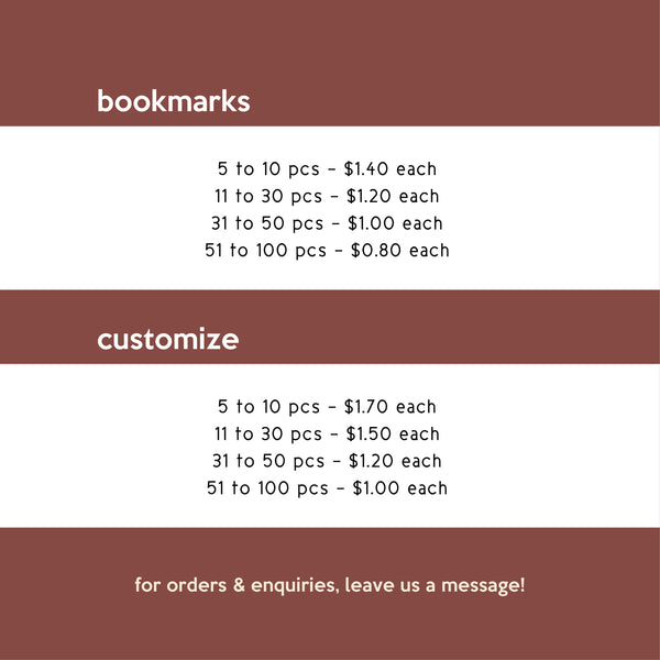 Customized Bookmarks