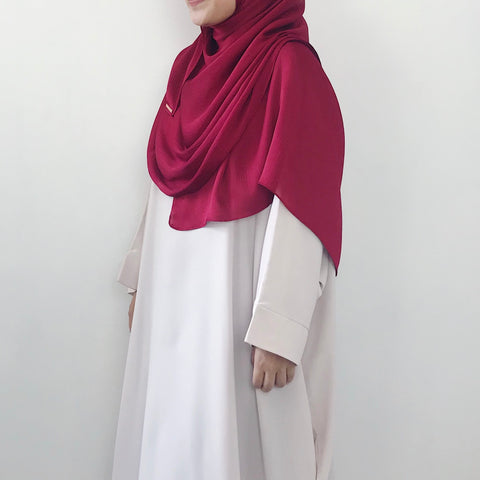 Textured Satin : Cherry