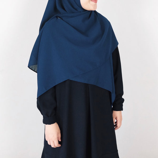 [Scarf 50"] Basic Georgette : Cobalt