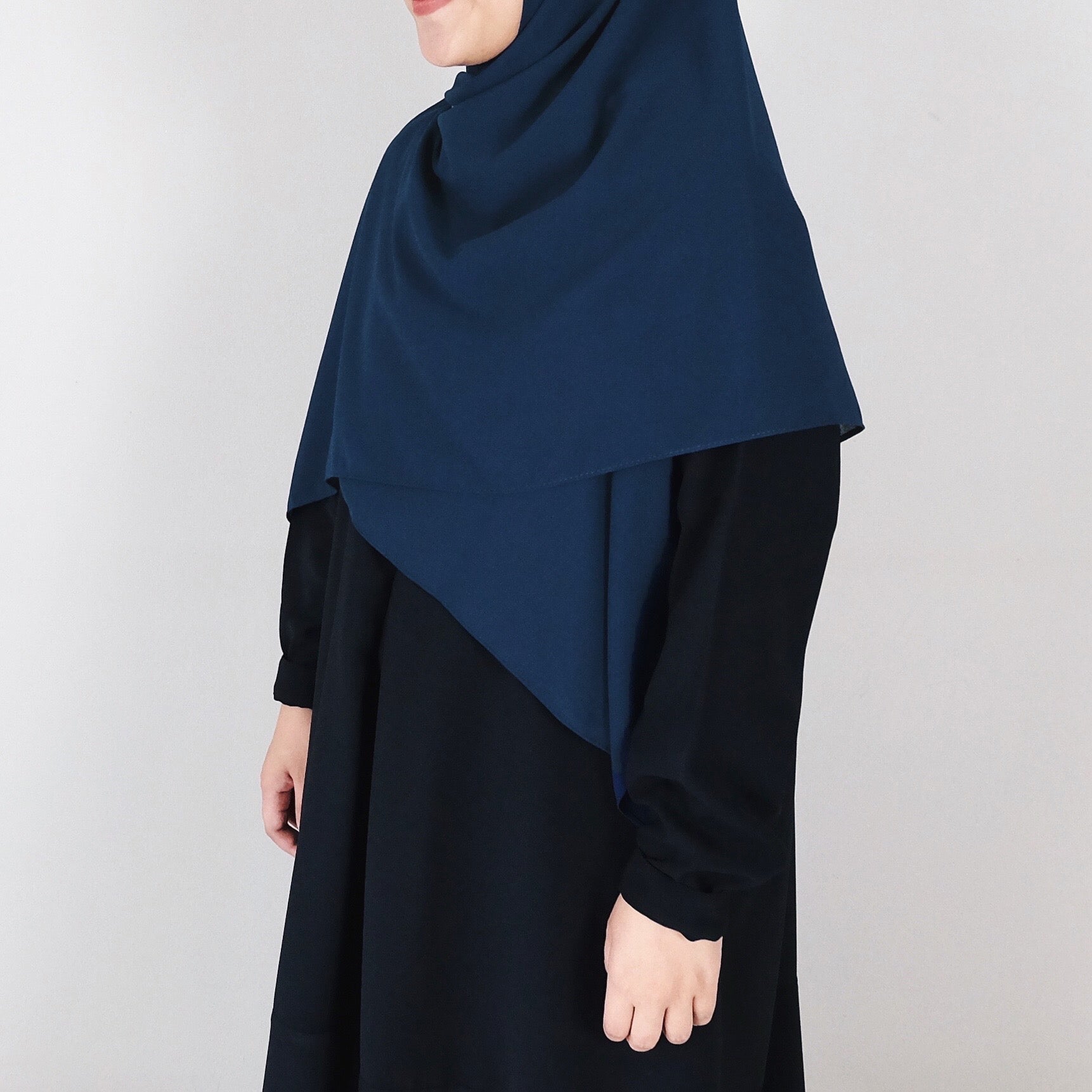 [Scarf 50"] Basic Georgette : Cobalt