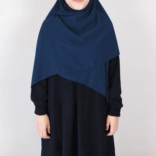 [Scarf 50"] Basic Georgette : Cobalt