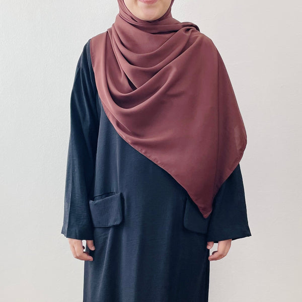 Super Wide Shawl (MS) : Cocoa
